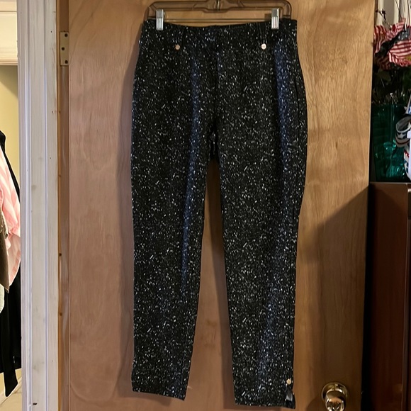 Michael Kors medium blackish grey with white speckles stretchy pants - Picture 2 of 6